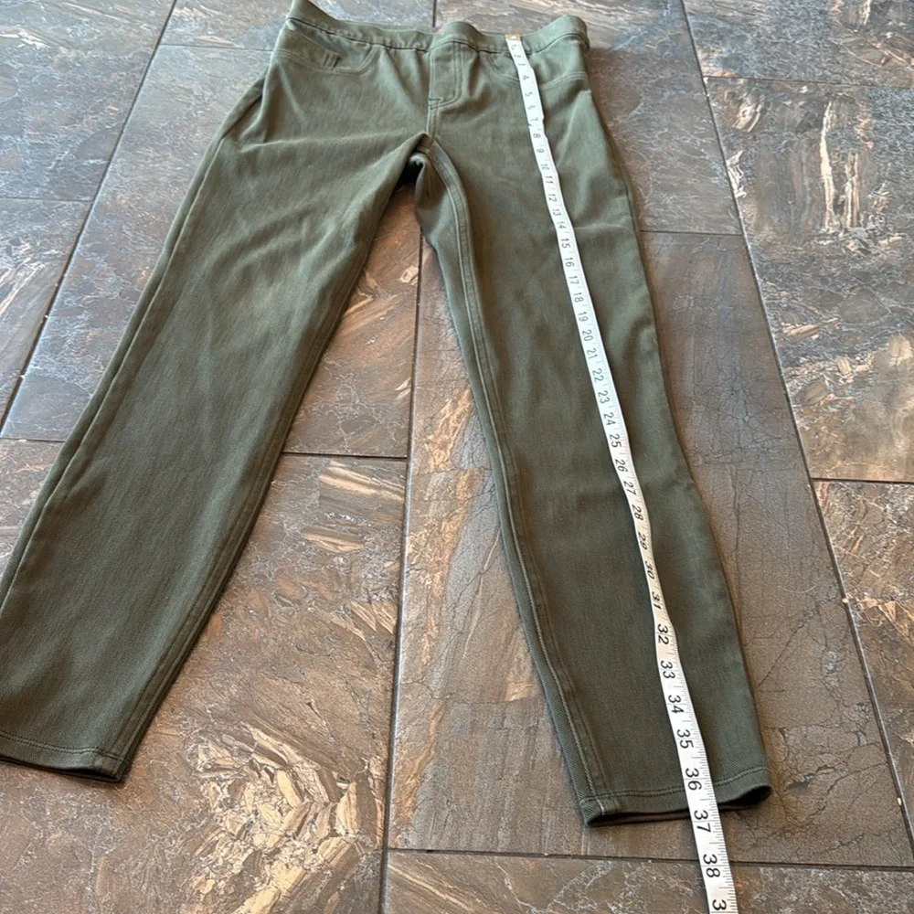 Spanx Olive Green Jeanish Ankle Jegging Size Small - Picture 12 of 15